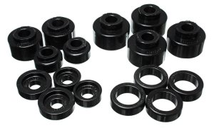 Ford F-250 Body Mount Set - Energy Suspension - Hyper-Flex - Black - `99-`07
